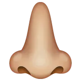 nose: medium-light skin tone für Whatsapp Plattform