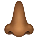 nose: medium-dark skin tone สำหรับแพลตฟอร์ม Whatsapp