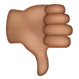 Whatsapp dla platformy thumbs down: medium skin tone