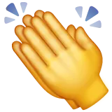 clapping hands para la plataforma Whatsapp