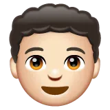 boy: light skin tone für Whatsapp Plattform