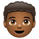 boy: medium-dark skin tone สำหรับแพลตฟอร์ม Whatsapp