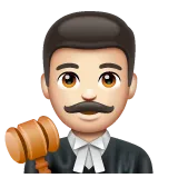 man judge: light skin tone til Whatsapp platform