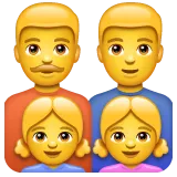 Whatsapp 平台中的 family: man, man, girl, girl