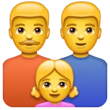 family: man, man, girl untuk platform Whatsapp
