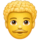 man: curly hair para la plataforma Whatsapp