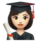 Whatsapp dla platformy woman student: light skin tone
