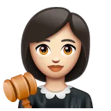 woman judge: light skin tone per la piattaforma Whatsapp