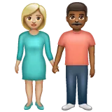 Whatsapp dla platformy woman and man holding hands: medium-light skin tone, medium-dark skin tone