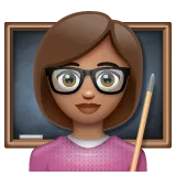 Whatsapp platformon a(z) woman teacher: medium skin tone képe