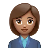 woman office worker: medium skin tone alustalla Whatsapp