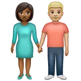 Whatsapp dla platformy woman and man holding hands: medium-dark skin tone, medium-light skin tone