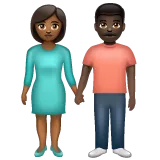 Whatsapp cho nền tảng woman and man holding hands: medium-dark skin tone, dark skin tone