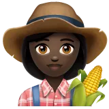 woman farmer: dark skin tone لمنصة Whatsapp