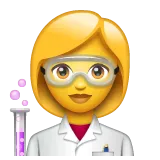 woman scientist per la piattaforma Whatsapp