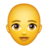 Whatsapp 平台中的 woman: bald