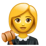 woman judge для платформы Whatsapp