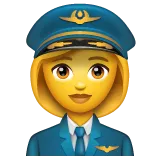 woman pilot för Whatsapp-plattform