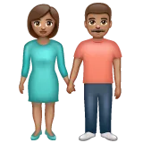 woman and man holding hands: medium skin tone untuk platform Whatsapp