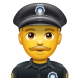 Whatsappプラットフォームのman police officer