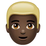 man: dark skin tone, blond hair لمنصة Whatsapp