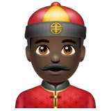 Whatsapp dla platformy person with skullcap: dark skin tone