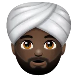 man wearing turban: dark skin tone til Whatsapp platform