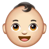 baby: light skin tone für Whatsapp Plattform