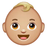 baby: medium-light skin tone per la piattaforma Whatsapp