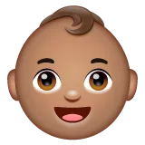 Whatsapp dla platformy baby: medium skin tone