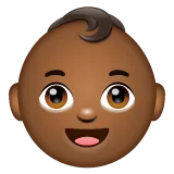 baby: medium-dark skin tone สำหรับแพลตฟอร์ม Whatsapp