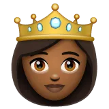 princess: medium-dark skin tone untuk platform Whatsapp
