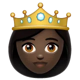 Whatsapp dla platformy princess: dark skin tone