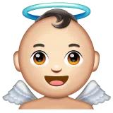 Whatsapp platformon a(z) baby angel: light skin tone képe