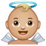 baby angel: medium-light skin tone สำหรับแพลตฟอร์ม Whatsapp