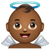 baby angel: medium-dark skin tone สำหรับแพลตฟอร์ม Whatsapp