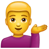 man tipping hand para a plataforma Whatsapp