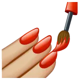 nail polish: medium-light skin tone untuk platform Whatsapp