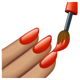 nail polish: medium skin tone untuk platform Whatsapp