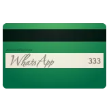credit card för Whatsapp-plattform