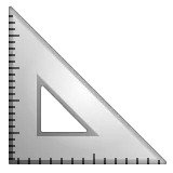 triangular ruler voor Whatsapp platform
