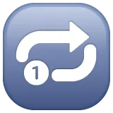 Whatsapp platformon a(z) repeat single button képe