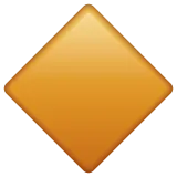 large orange diamond voor Whatsapp platform