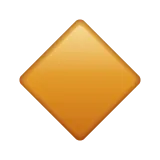 small orange diamond for Whatsapp platform