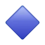 small blue diamond voor Whatsapp platform