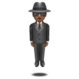 Whatsapp dla platformy person in suit levitating: medium-dark skin tone