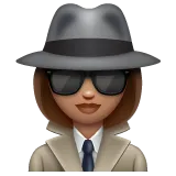 Whatsapp dla platformy woman detective: medium skin tone