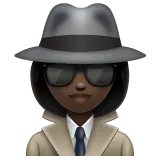 woman detective: dark skin tone per la piattaforma Whatsapp