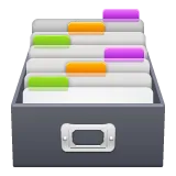 card file box for Whatsapp-plattformen