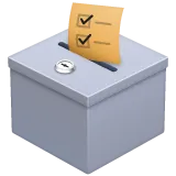 ballot box with ballot per la piattaforma Whatsapp